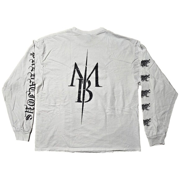 Monochromatic Black Band Shirt Predacious Death Metal XL Double Side Long Sleeve - Picture 2 of 12